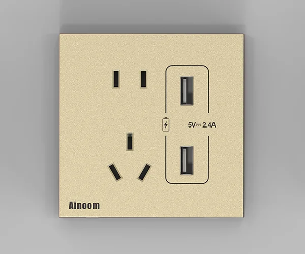 USB五孔插(2.4A) 产品型号:V5USB8032WK1GD