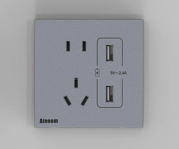 USB五孔插(2.4A) 产品型号:V5USB8032WK1SR