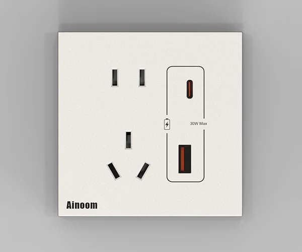 USB五孔插(30W) 产品型号:V5KCA8037WK1WH