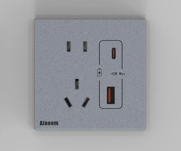 USB五孔插(45W) 产品型号:V5KCA8081WK1SR